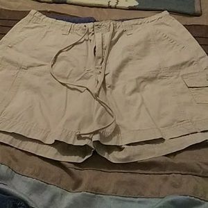 Cargo drawstring shorts